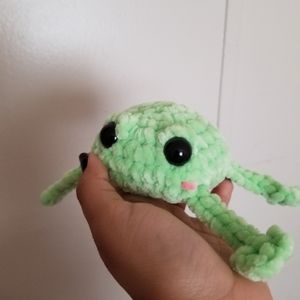 Crochet froggie plush